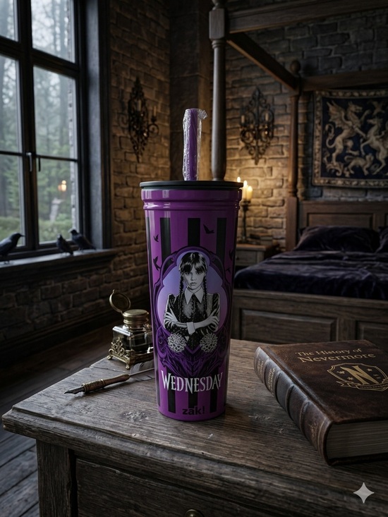 Zak! Other - “Wednesday” 23 oz Purple Stainless Steel Travel Tumbler - NWT